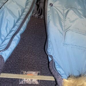 Blue RLX Jacket with Fur Trim